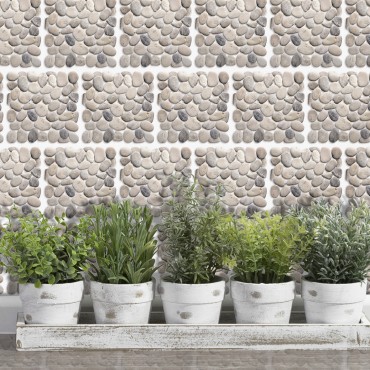 PEBBLE MOSAIC Self Adhesive Wall Tiles
