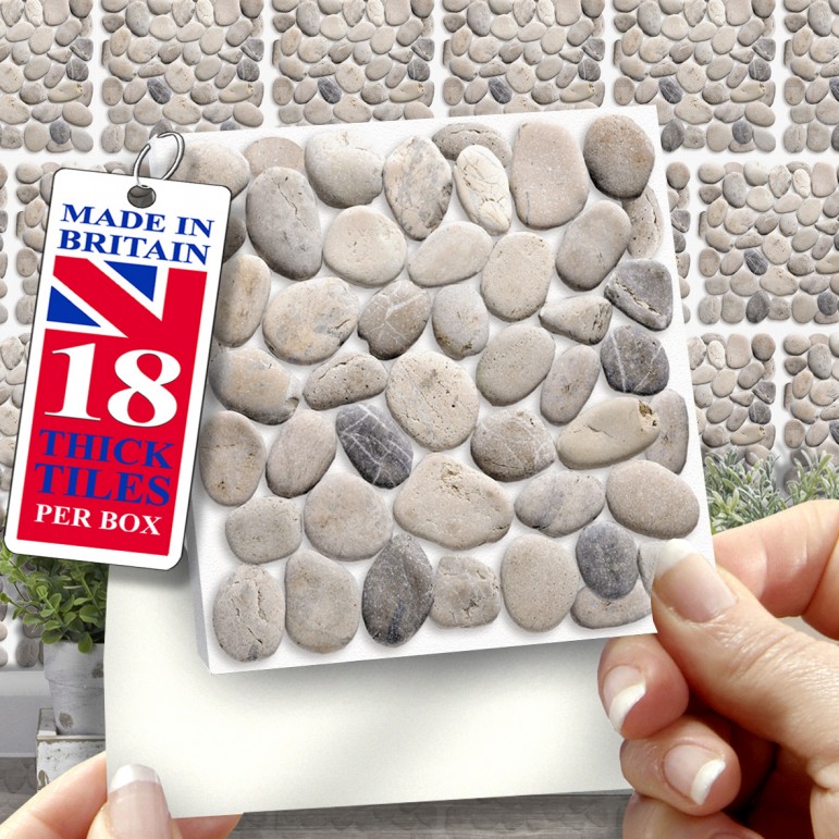 PEBBLE MOSAIC Self Adhesive Wall Tiles