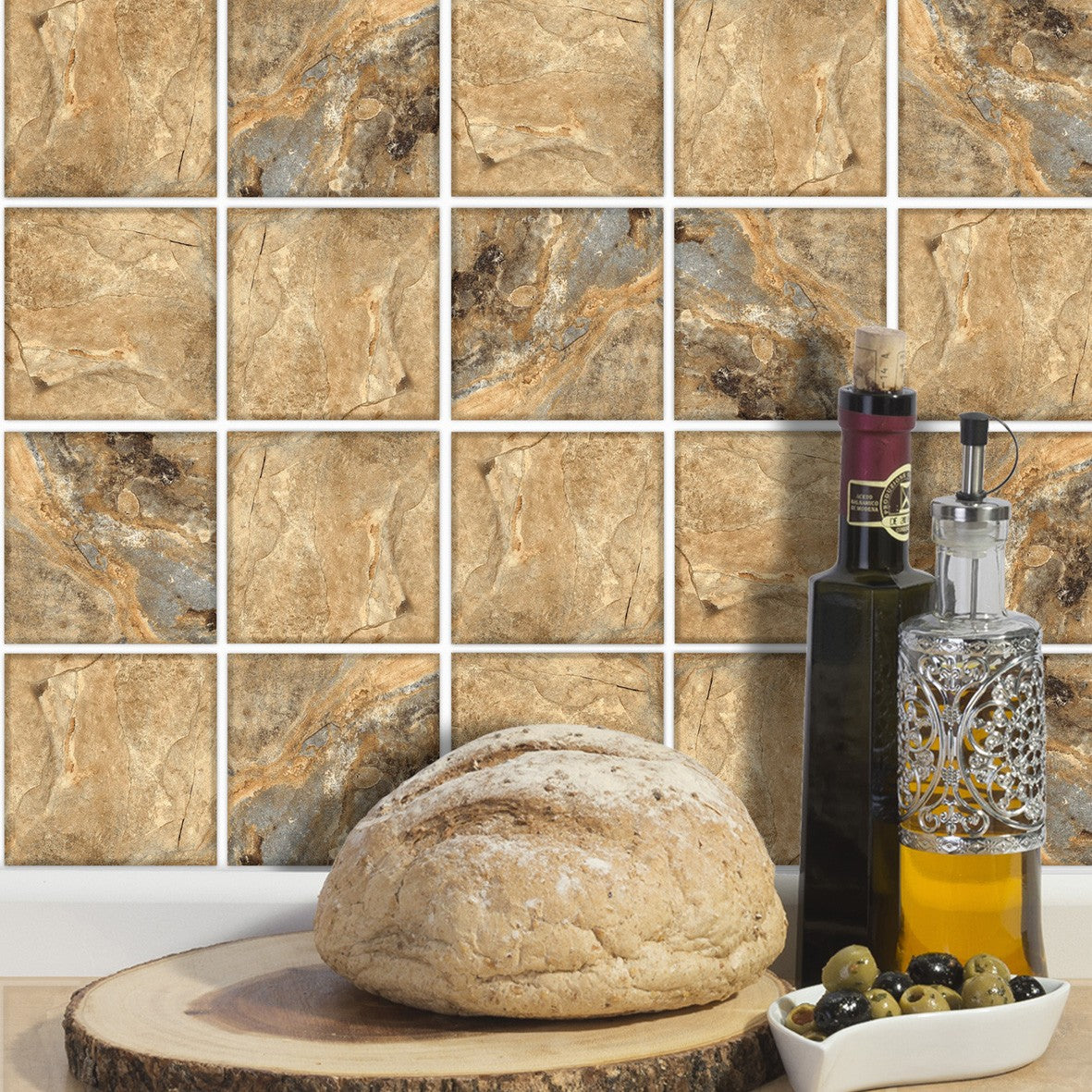 MOCHA SLATE Self adhesive wall tile